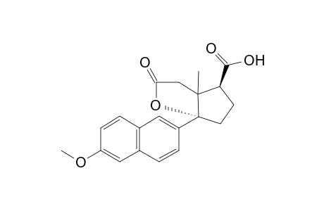 rac-3-methoxy-4.alpha.-hydroxy-9(11)-secoestra-1,3,5(10),6,8-pentaen-11,17.beta.-dioic acid lactone (11 to 14)