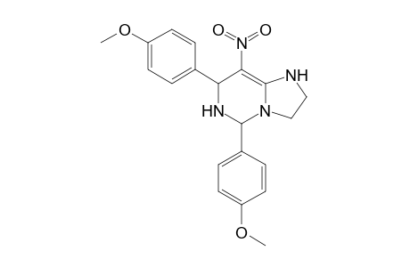 4-[5-(4-Methoxyphenyl)-8-nitro-1,2,3,5,6,7-hexahydroimidazo[1,2-c]pyrimidine-7-yl]phenyl methyl ether