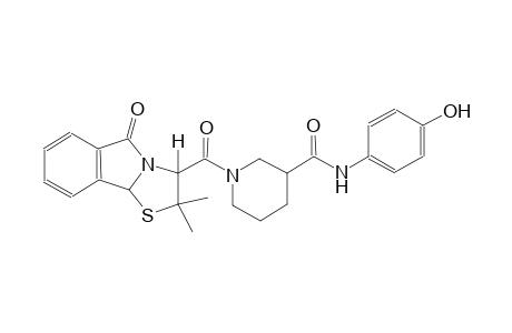 3-piperidinecarboxamide, 1-[[(3R)-2,3,5,9b-tetrahydro-2,2-dimethyl-5-oxothiazolo[2,3-a]isoindol-3-yl]carbonyl]-N-(4-hydroxyphenyl)-