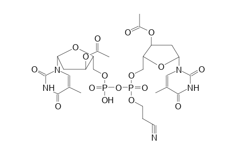 P,P'-BIS(3'-O-ACETYLDEOXYTHYMIDIN-5'-YL)-P-CYANOETHYLPYROPHOSPHATE