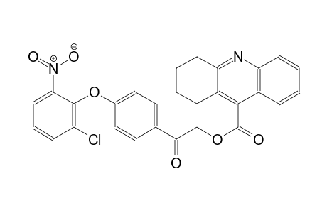 2-[4-(2-chloro-6-nitrophenoxy)phenyl]-2-oxoethyl 1,2,3,4-tetrahydro-9-acridinecarboxylate