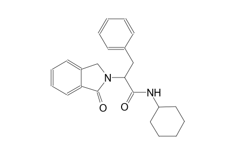 N-cyclohexyl-2-(1-oxo-1,3-dihydro-2H-isoindol-2-yl)-3-phenylpropanamide