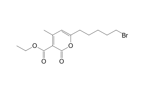 3-(ethoxycarbonyl)-4-methyl-6-(5-bromopentyl)-2-pyranone