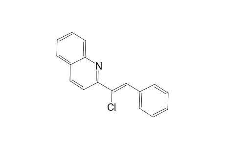 2-[(Z)-1-chloranyl-2-phenyl-ethenyl]quinoline