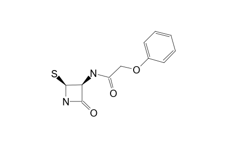 3-PHENOXYACETAMIDO-4-MERCAPTO-2-AZETIDINONE
