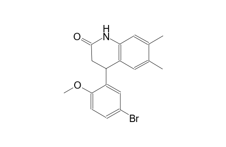 4-(5-Bromo-2-methoxy-phenyl)-6,7-dimethyl-3,4-dihydro-1H-quinolin-2-one