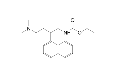 N-[4-(dimethyiamino)-2-(alpha-naphthyl)butyl]carbamic acid, ethyl ester
