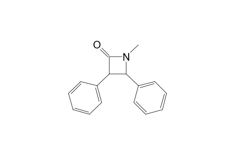 2-Azetidinone, 1-methyl-3,4-diphenyl-