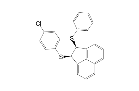Acenaphthylene, 1-[(4-chlorophenyl)thio]-1,2-dihydro-2-(phenylthio)-, cis-
