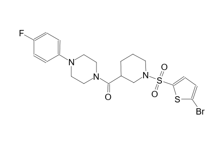 1-({1-[(5-bromo-2-thienyl)sulfonyl]-3-piperidinyl}carbonyl)-4-(4-fluorophenyl)piperazine