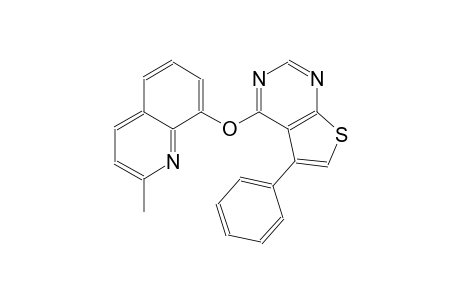 quinoline, 2-methyl-8-[(5-phenylthieno[2,3-d]pyrimidin-4-yl)oxy]-