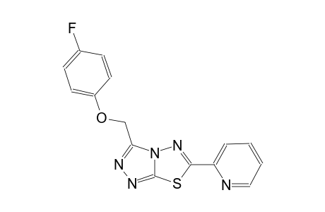 3-[(4-fluorophenoxy)methyl]-6-(2-pyridinyl)[1,2,4]triazolo[3,4-b][1,3,4]thiadiazole