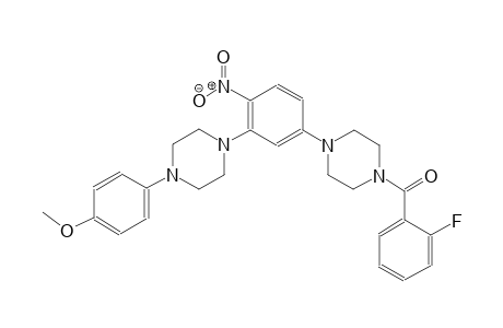 4-(4-{5-[4-(2-fluorobenzoyl)-1-piperazinyl]-2-nitrophenyl}-1-piperazinyl)phenyl methyl ether