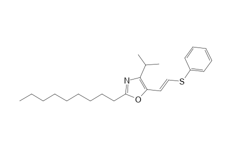 4-Isopropyl-2-(nonyl)-5-[2-(phenylthio)vinyl]-1,3-oxazole