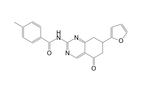 N-[7-(2-furyl)-5-oxo-5,6,7,8-tetrahydro-2-quinazolinyl]-4-methylbenzamide