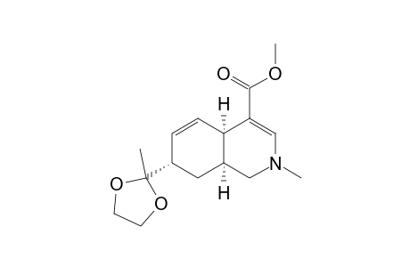 2-METHYL-4-CARBOMETHOXY-7-ENDO-[1,1-(ETHYLENEDIOXY)-ETHYL]-HYDROISOQUINOLINE