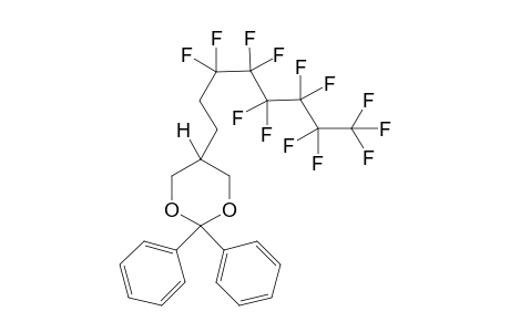 2,2-Diphenyl-5-(3,4,5,6,7,8-tridecafluoroocty)-1,3-dioxacyclohexane