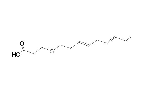 3-[(3E,6E)-nona-3,6-dienyl]sulfanylpropanoic acid