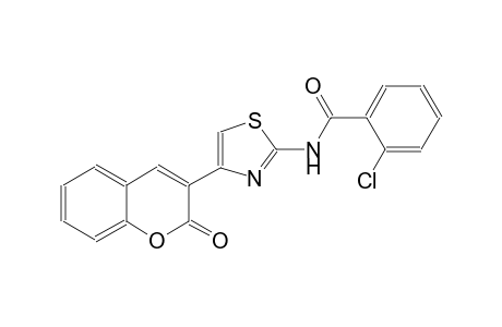 2-chloro-N-[4-(2-oxo-2H-chromen-3-yl)-1,3-thiazol-2-yl]benzamide
