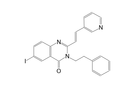 6-iodo-3-(2-phenylethyl)-2-[(E)-2-(3-pyridinyl)ethenyl]-4(3H)-quinazolinone