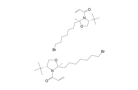 (2S,4S)-2-(7-BROMOHEPTYL)-2-METHYL-3-ACRYLOYL-4-TERT.-BUTYLOXAZOLIDINE;MAJOR-ROTATIONAL-ISOMER