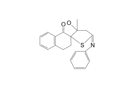 SPIRO-[3,4-DIHYDRO-1(2H)-NAPHTHALENONE-2,2'-(3'-HYDROXY-3'-METHYL-5'-PHENYLIMINO-THIOLANE)]