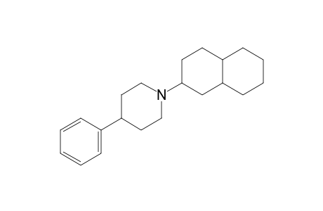 Piperidine, 1-(decahydro-2-naphthalenyl)-4-phenyl-
