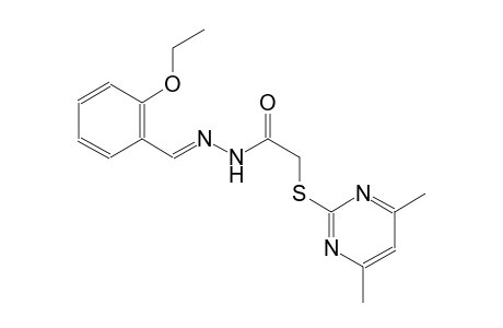 acetic acid, [(4,6-dimethyl-2-pyrimidinyl)thio]-, 2-[(E)-(2-ethoxyphenyl)methylidene]hydrazide