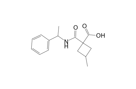 3-Methyl-1-([(1-phenylethyl)amino]carbonyl)cyclobutanecarboxylic acid