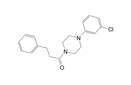 1-(3-chlorophenyl)-4-(3-phenylpropanoyl)piperazine