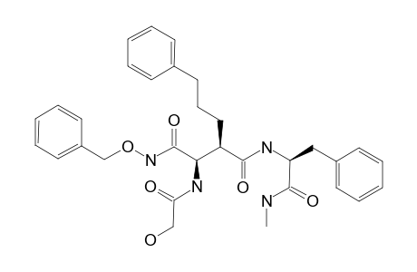 N-METHYL-(R)-2-[(R)-2-(BENZYLOXYAMINO)-1-(2-HYDROXYACETYLAMINO)-2-OXO-ETHYL]-5-PHENYLPENTANOYL-(S)-PHENYLALANINEAMIDE