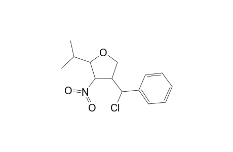 4-(Chloro-phenyl-methyl)-2-isopropyl-3-nitro-tetrahydro-furan