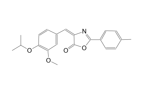 (4E)-4-(4-isopropoxy-3-methoxybenzylidene)-2-(4-methylphenyl)-1,3-oxazol-5(4H)-one