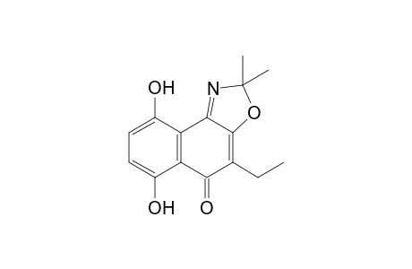 4-Ethyl-6,9-dihydroxy-2,2-dimethylnaphtho-[1,2-d]oxazol-5(2H)-one