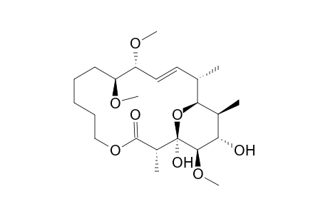 (1S,2S,3E,5R,6S,14S,15R,16R,17S,18S)-15,17-dihydroxy-5,6,16-trimethoxy-2,14,18-trimethyl-12,19-dioxabicyclo[13.3.1]nonadec-3-en-13-one