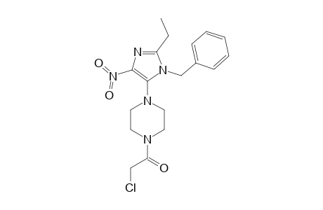 1-[4-(1-BENZYL-2-ETHYL-4-NITRO-1H-IMIDAZOL-5-YL)-PIPERAZIN-1-YL]-2-CHLOROMETHYLENE-KETONE