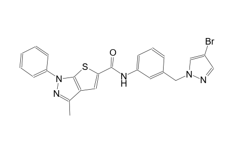 1H-thieno[2,3-c]pyrazole-5-carboxamide, N-[3-[(4-bromo-1H-pyrazol-1-yl)methyl]phenyl]-3-methyl-1-phenyl-