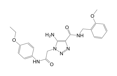 5-amino-1-[2-(4-ethoxyanilino)-2-oxoethyl]-N-(2-methoxybenzyl)-1H-1,2,3-triazole-4-carboxamide