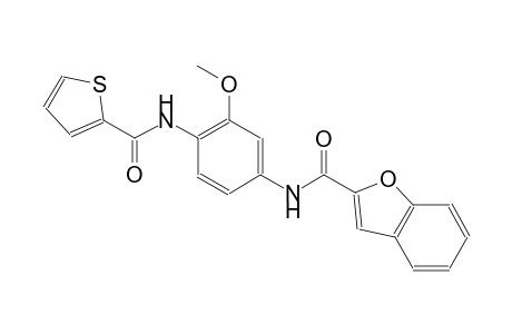 N-{3-methoxy-4-[(2-thienylcarbonyl)amino]phenyl}-1-benzofuran-2-carboxamide