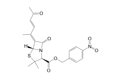 4-Thia-1-azabicyclo[3.2.0]heptane-2-carboxylic acid, 3,3-dimethyl-6-(1-methyl-4-oxo-2-pentenylidene)-7-oxo-, (4-nitrophenyl)methyl ester, [2S-[2.alpha.,5.alpha.,6E(E)]]-