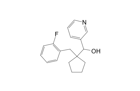 3-Pyridinemethanol, alpha-[1-[(2-fluorophenyl)methyl]cyclopentyl]-