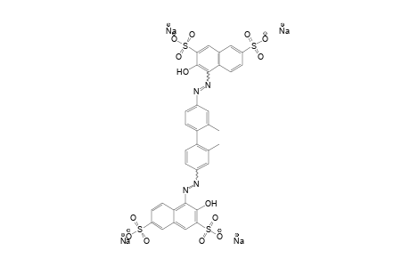 2,7-Naphthalenedisulfonic acid, 4,4'-[(2,2'-dimethyl[1,1'-biphenyl]-4,4'-diyl)bis(azo)]bis[3-hydroxy-, tetrasodium salt