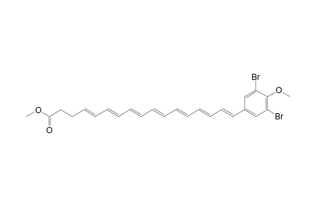 Methyl 17-(3,5-bromo-4-methoxyphenyl)-heptadecol-4,6,8,10,12,14,16-octaenoate
