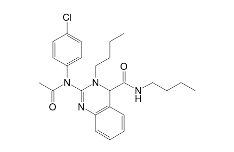 2-[Acetyl-(4-chloro-phenyl)-amino]-3-butyl-3,4-dihydro-quinazoline-4-carboxylic acid butylamide