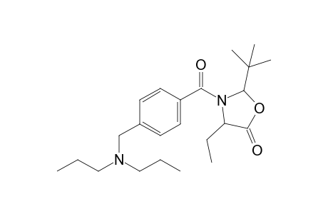 2-(t-Butyl)-3-{[4'-(dipropylamino)methyl]benzoyl}-4-ethyl-1,3-oxazolidin-5-one