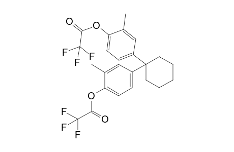 4,4'-(cyclohexane-1,1-diyl)bis(2-methyl-4,1-phenylene) bis(2,2,2-trifluoroacetate)