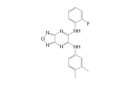 6-N-(3,4-dimethylphenyl)-5-N-(2-fluorophenyl)-[1,2,5]oxadiazolo[3,4-b]pyrazine-5,6-diamine
