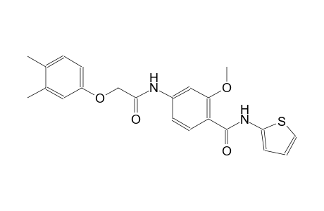 4-{[(3,4-dimethylphenoxy)acetyl]amino}-2-methoxy-N-(2-thienyl)benzamide