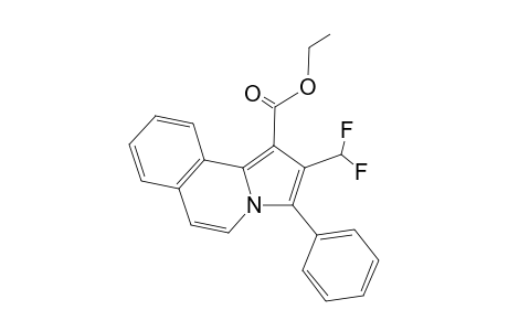 2-(difluoromethyl)-3-phenyl-1-pyrrolo[2,1-a]isoquinolinecarboxylic acid ethyl ester