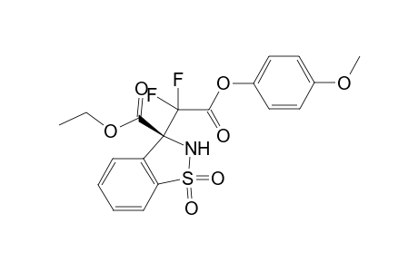 (S)-3-[Difluoro-(4-methoxy-phenoxycarbonyl)-methyl]-1,1-dioxo-2,3-dihydro-1H-1lambda(6)-benzo[d]isothiazole-3-carboxylic acid ethyl ester